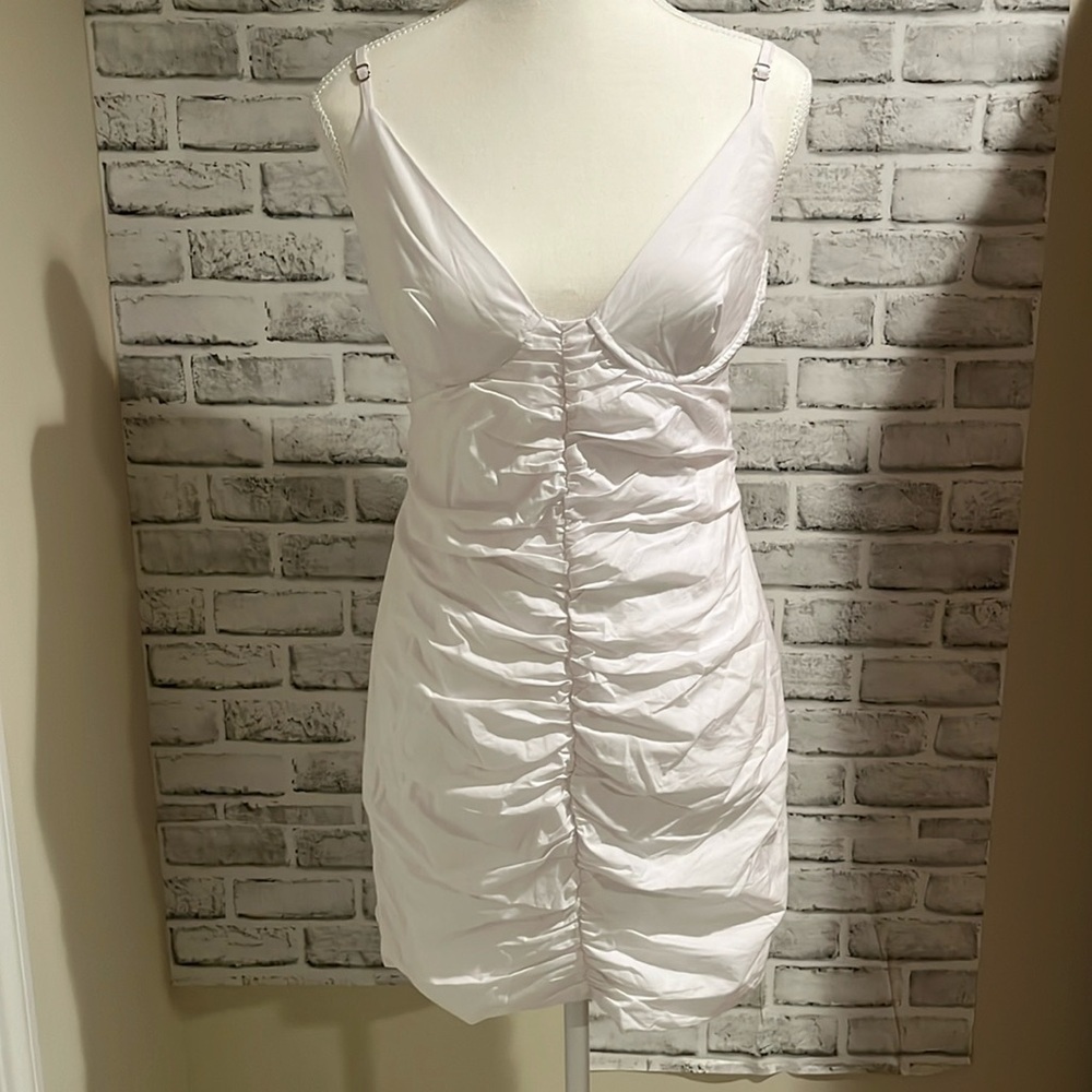 NWT Superdown from Revolve white bustier dress​​​​​​​